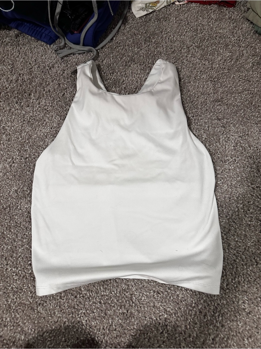 Jockey White Women's Scoop Tank Top
